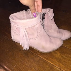 Sam Edelman heeled booties with fringe detailing